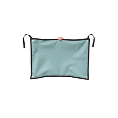 Hand Holding Folded Cooling Mat to Showcase Portable Profile