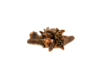Dried Whole Clove Spice Macro Isolated