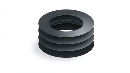 Sleek black crafted from durable material representing modern fashion and commitment in personal finance and style