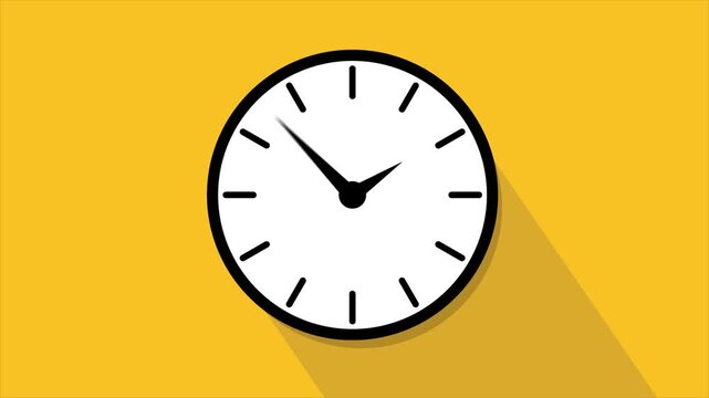 60 Second Time Clock Number Watch Design. Video