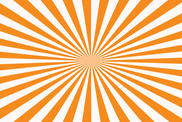 DarkOrange color and Snow color burst background. Flag of japanese.
