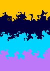 multicolor liquid flow abstract background	
