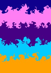 multicolor liquid flow abstract background	
