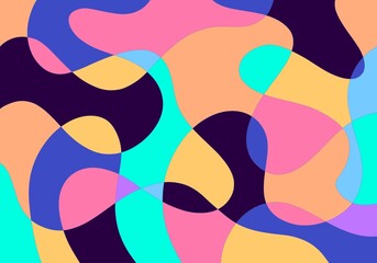 abstract multicolor liquify or liquid  frame illustration