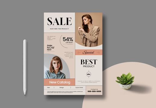 Fashion Sale Flyer Template Layout