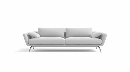 Fototapeta premium modern sofa isolated on white background