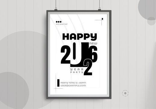 Happy 2026 Celebration Poster