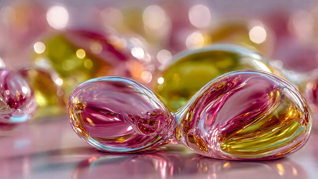 Objet artistique en verre