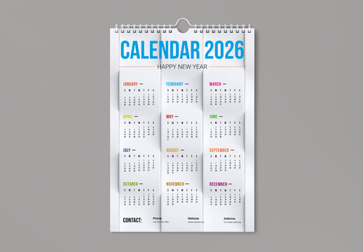 New Calendar Layout Template