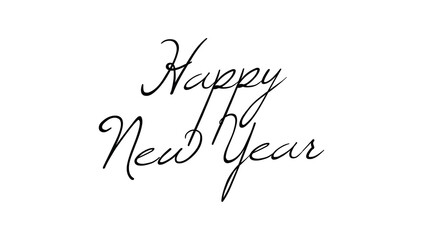 Stylish Typography for Happy New Year