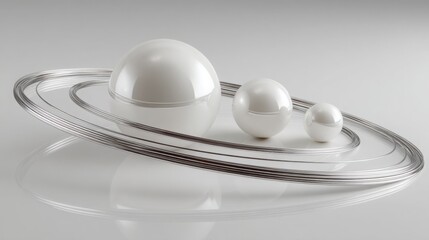 Elegant silver plate displaying eggs symbolizing nourishment and abundance in the context of neural commerce loops