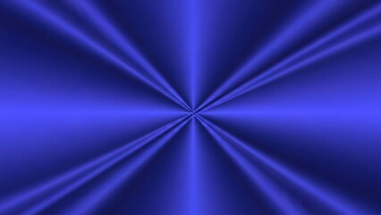Deep Blue Radial Starburst Pattern Abstract Digital Art