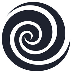 Fototapeta premium Swirling spiral design with white lines creating a circular shape, abstract vector graphic.