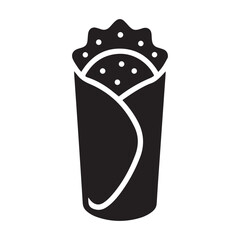 Burrito Icon Vector Illustration