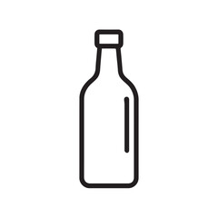 botle beer icon sign signifier vector