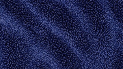 Dark blue soft textured fabric material background