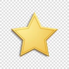 Golden Star. Luxury design element. eps 10