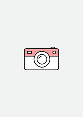 photo camera icon vector