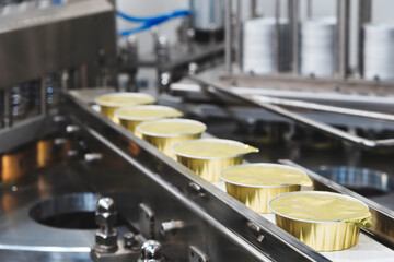 Industrial belt conveyor for the production and packaging of food products in plastic and...