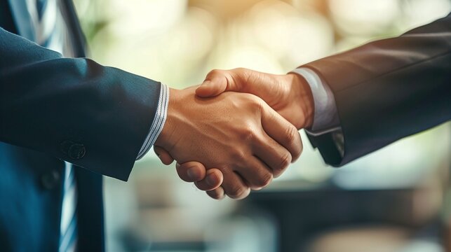 Business handshake agreement