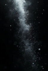Fototapeta premium Sparkling dust particles creating a vibrant abstract galaxy flow.