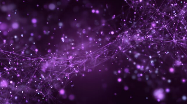 Vibrant Magenta and Purple Digital Data Flow Texture