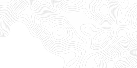 Modern land relief geographic abstract topography map design White background. geometric topographic world grid wave Topographic map geographic line texture.	