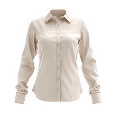 A woman's shirt is shown in a white background