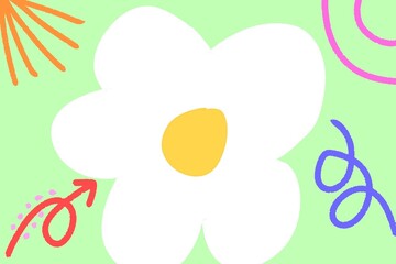 Flower background and template for presentation