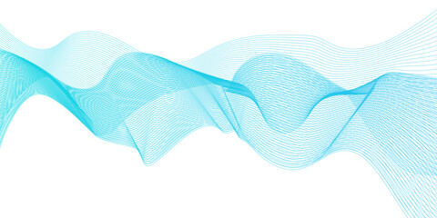 Energy abstract smooth blue frequency isolated element creative blend curve flow line technology modern white web banner vector beautiful waveform light music energy design.	