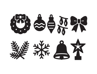Christmas and Winter Holiday Icons illustration