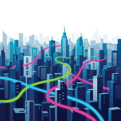 Connected Urban Landscape with Digital Data Streams