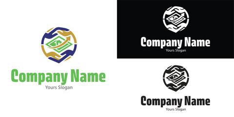 Real Estate Broker Handshake Logo