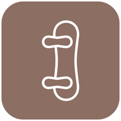 Vector Design Snowboard Icon Style