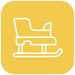 Vector Design Sled Icon Style