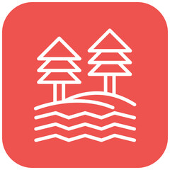 Vector Design Lake Icon Style