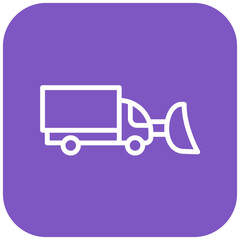 Vector Design Snowplow Icon Style
