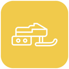 Vector Design Snowmobile Icon Style