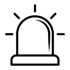 siren icon vector design template simple and modern