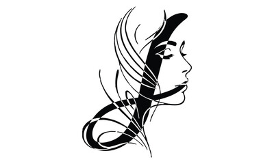 Letter logo i with nature beauty unique style concept Premium Vector