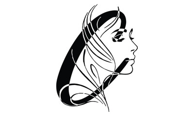 Letter logo c with nature beauty unique style concept Premium Vector