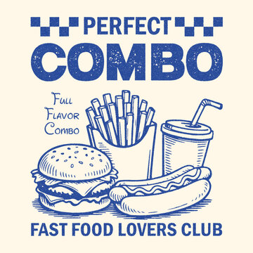 Good vibes and good bites, Crunch. Munch. Lunch. fast food t-shirt design with burger fries drink. Retro 50s diner typography vector. Americana restaurant merchandise graphic Crispy and delicious food