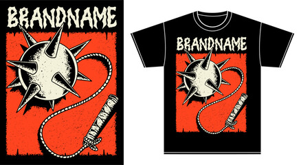 tshirt illustration design metal band merchandise