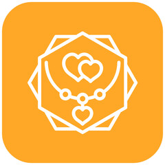 Vector Design Necklace Icon Style