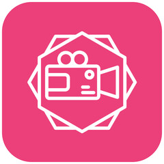 Vector Design Video Camera Icon Style