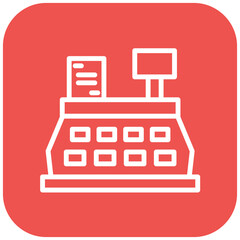 Vector Design Cash Register Icon Style