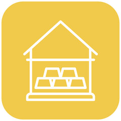 Vector Design Gold Ingots Icon Style