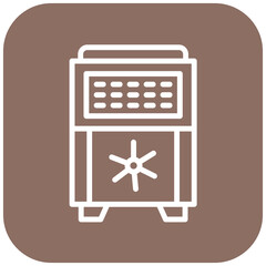 Vector Design Safe Box Icon Style