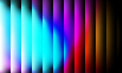 Colorful Gradient Stripes Abstract Spectrum of Light and Shadow