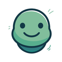 Happy Ice Cream Scoop Vector